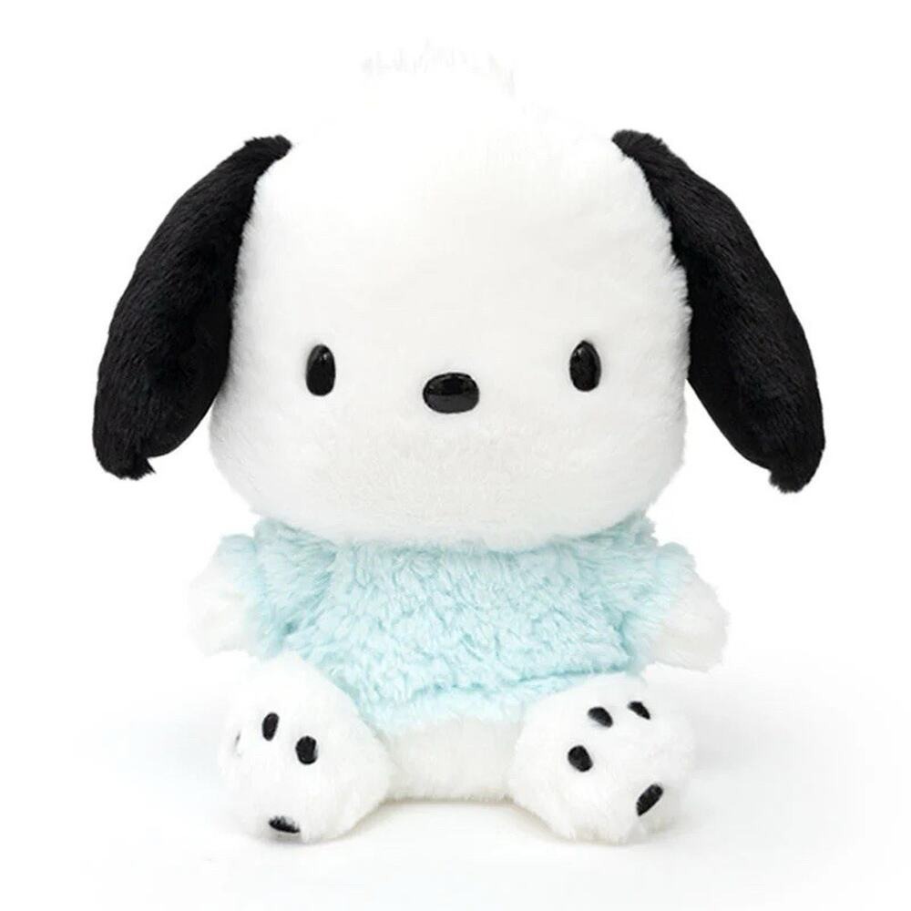 Sanrio Pochacco Stuffed Toy White Plush Fluffy Hello‎ Kitty & Friend Stuffy